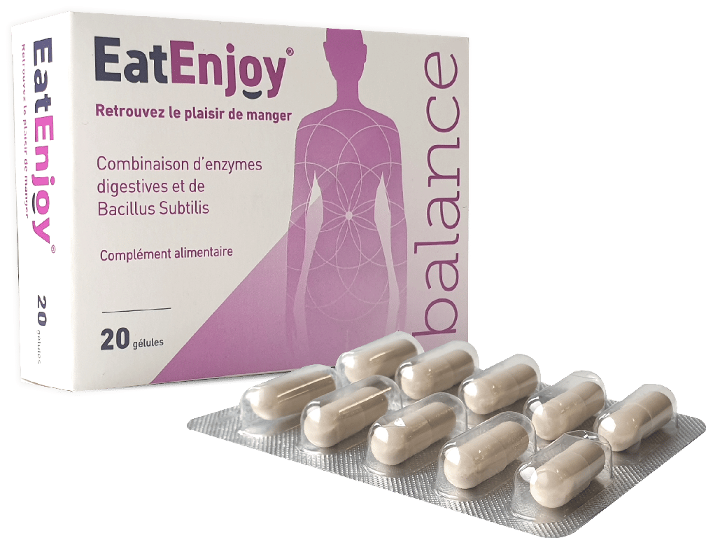 EatEnjoy Balance : Gélules d’enzymes qui vous aident à apprécier les aliments que vous mangez